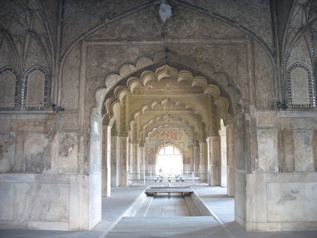 Palais de la couleur (« Rang Mahal ») au Red Fort. Doit son nom à ses peintures intérieures aujourd'hui disparues. Résidence de la première épouse de l'empereur. IMG_6226.JPG